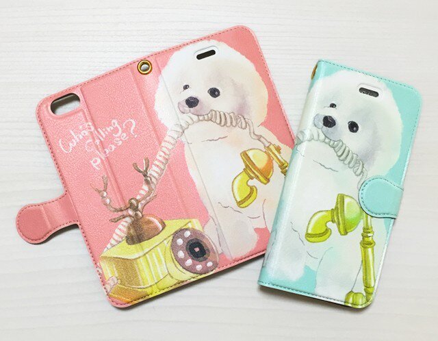 ビション・フリーゼのiPhoneケース〈手帳型〉 | iichi 日々の暮らしを