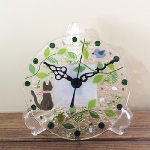 【即納】ミニ壁掛け時計（森の小道）