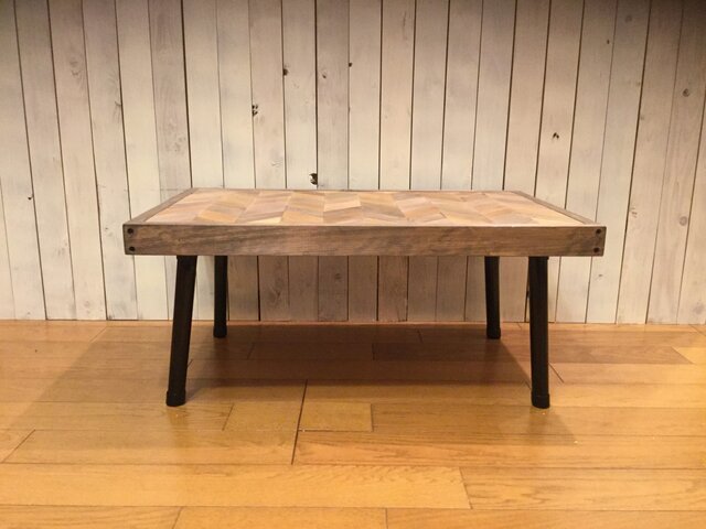 ★オーダー品★八角形テーブル ヘリンボーン ハンドメイド 折りたたみテーブル 八角形テーブル《オーダー品》折りたたみ ヘリンボーン 天然木