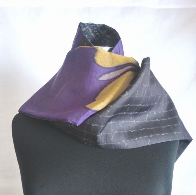 着物リメイク マフラー 5276 | iichi 日々の暮らしを心地よくする