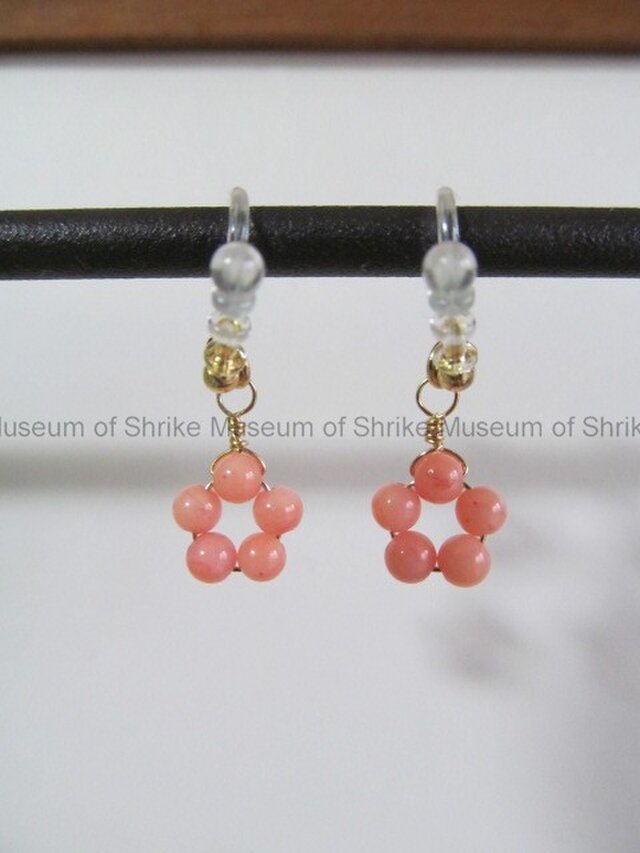 Sakura Blossom サクラブロッサム K14gfokピンク珊瑚と桜の花弁ピアスイヤリング Iichi ハンドメイド クラフト作品 手仕事品の通販