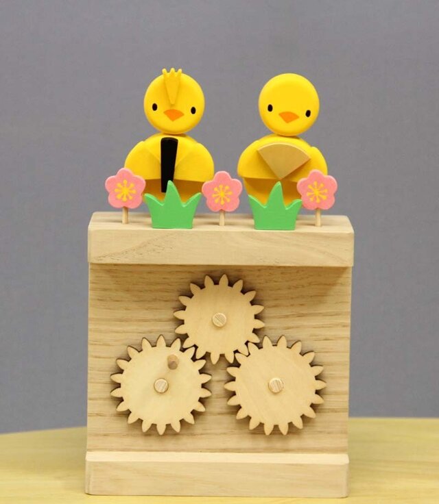 【雛祭り】からくりヒヨコ・雛人形の画像1枚目