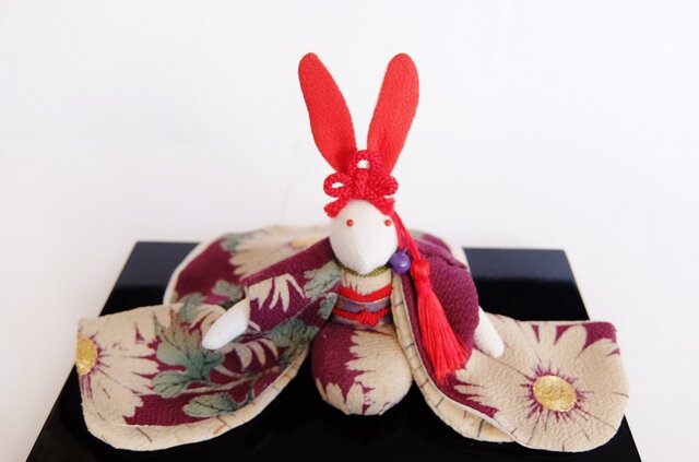 袋帯　金糸　うさぎ　兎　菊　流水　リーフ　着物　103 d 楽天市場】京袋帯 WAKKA帯 名古屋帯 単品 ベージュ 七福うさぎ