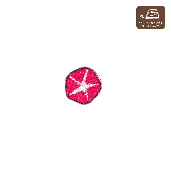 アサガオのワッペンSS（ピンク）