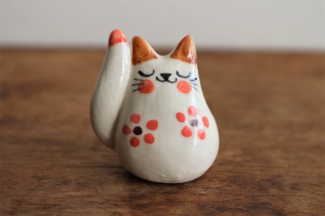 福ねこ( 大 / 朱色 )の画像1枚目