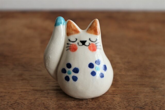 福ねこ( 大 / 藍色 )の画像1枚目