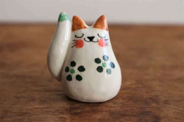 福ねこ( 大 / 緑色 )の画像1枚目