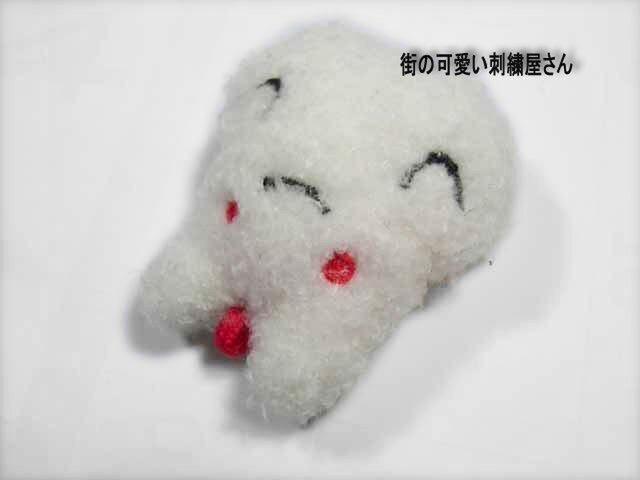★★☆可愛い白うさぎ★ハンドメイド★携帯ストラップ☆★★の画像1枚目