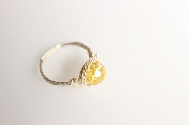 シトリン Wire Ring 2の画像1枚目