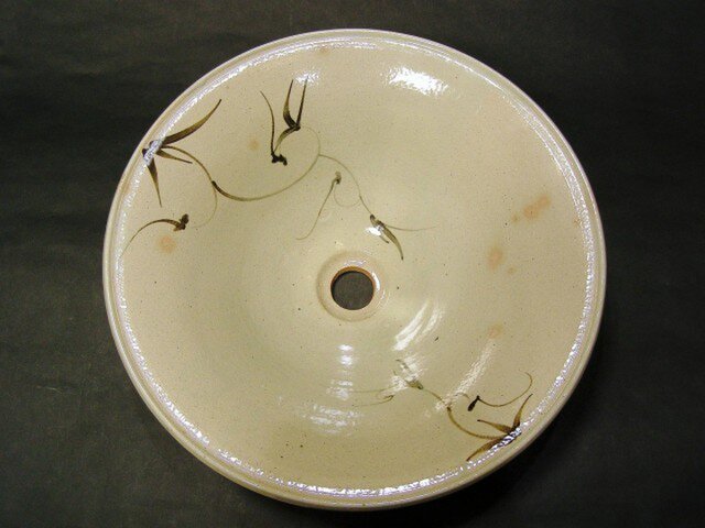 絵唐津手水鉢の画像1枚目