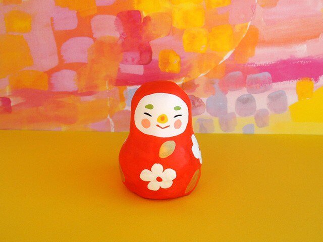 張り子 だるま (a-1)の画像1枚目