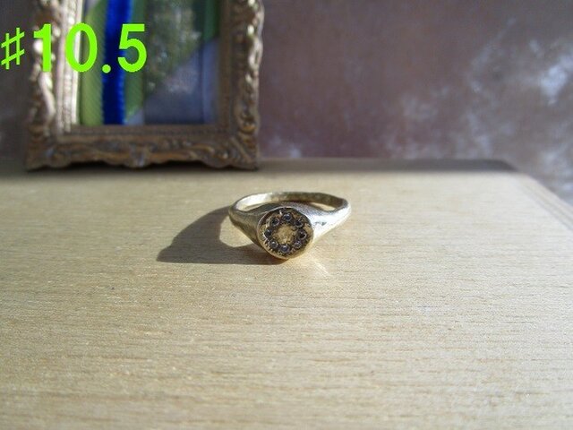 真鍮 czジプシーセットシグネットリング | iichi 日々の暮らしを