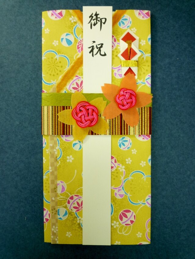 【送料無料】80 友禅和紙●着物の祝儀袋の画像1枚目