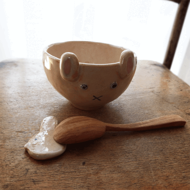 こどもちゃわん【うさぎSet】の画像1枚目