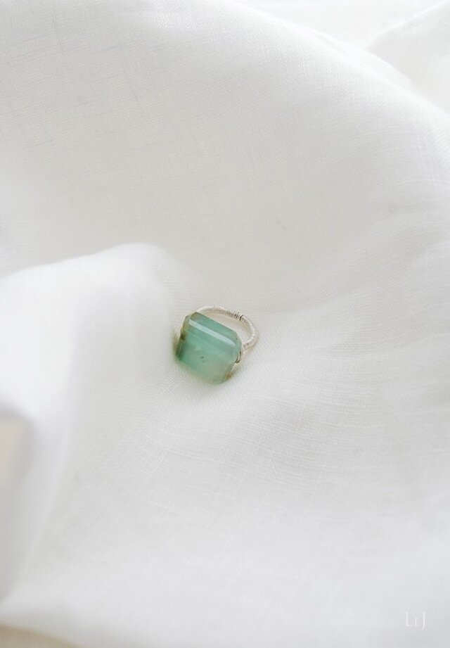 【送料無料】ブルーオパールのリング Fiore20