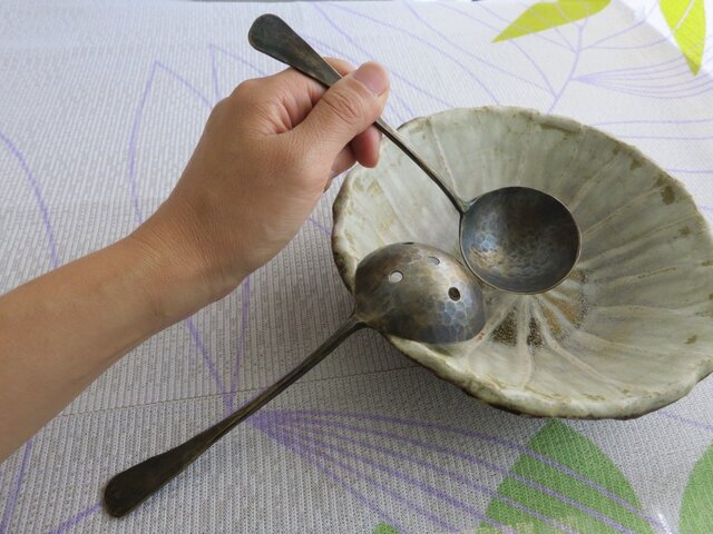 真鍮レードル小 真鍮レードル小（穴）2本セット | iichi 日々の暮らし