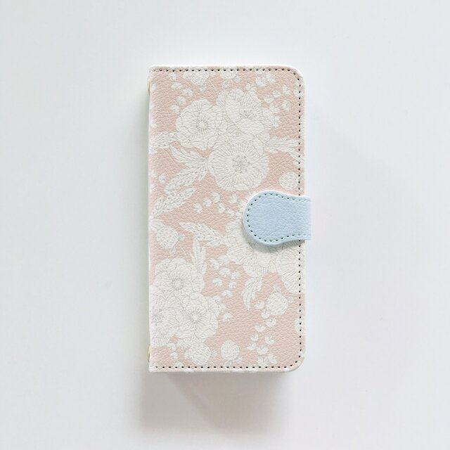 スマホケース/flowers_pinkの画像1枚目