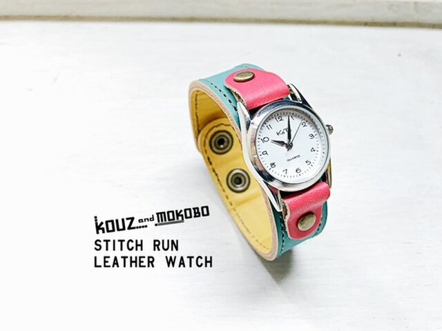Stitch 元気になるしかない キャンディーポップ ステッチラン 腕時計 見やすい文字盤 Srw Tyr Oa Iichi ハンドメイド クラフト作品 手仕事品の通販