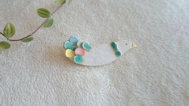 ブローチ(Colorful bird Brooch-012)の画像1枚目