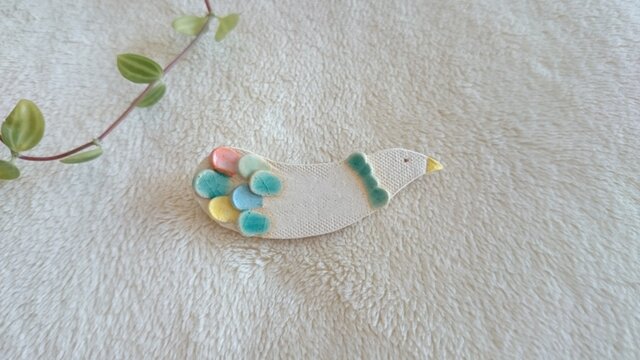 ブローチ(Colorful bird Brooch-014)の画像1枚目