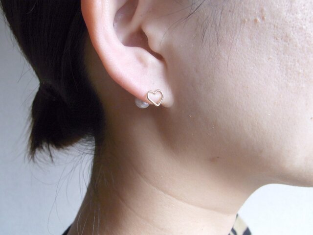 PBP-122 14kgf wire pierced earrings (I ❤U) | iichi 日々の暮らしを