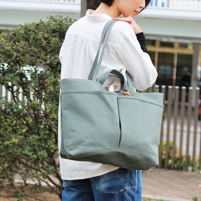 beau:ワサビ(倉敷帆布2wayトートバッグ)の画像1枚目