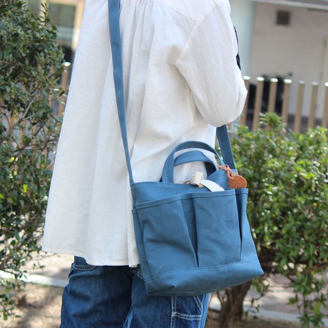 nap:ブルーグレー(倉敷帆布2wayショルダーバッグ)の画像1枚目