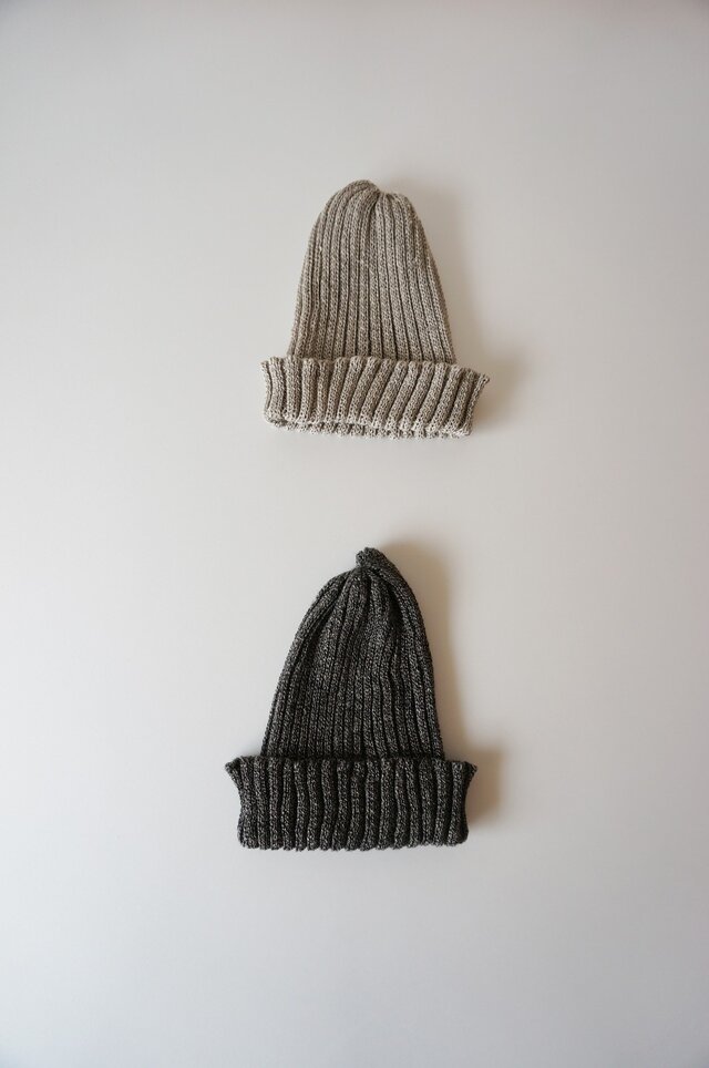 Linen knit cap KID'Sの画像1枚目