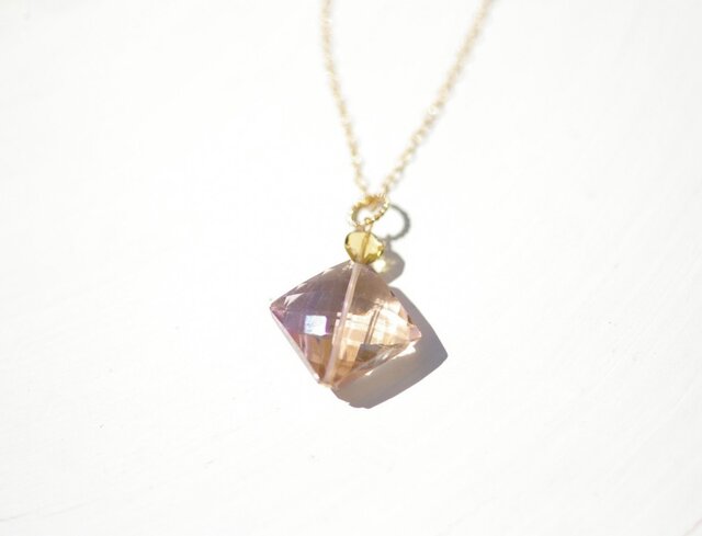 Ametrine×Tourmaline*Necklaceの画像1枚目