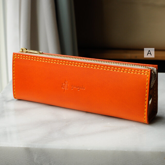 【カラーサンプル】　スタンダードなファスナーペンケース①