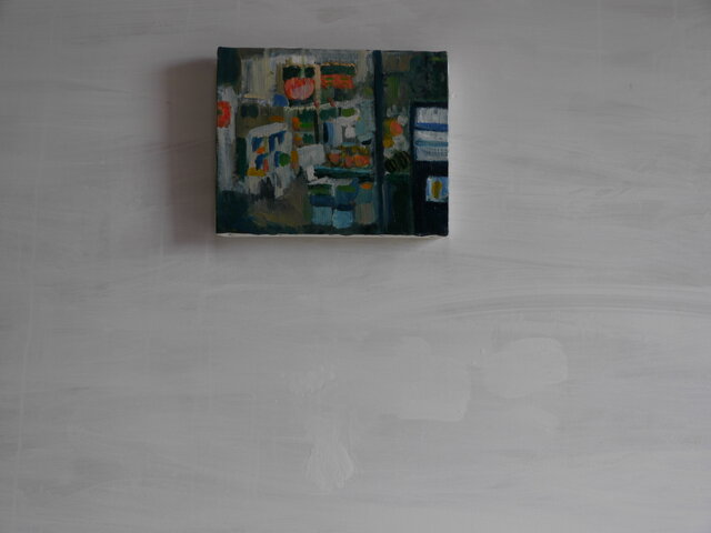22×27㎝「夕方の八百屋」油彩・原画・F3 原画「夕方の八百屋」F3・油彩画 | iichi 日々の暮らしを