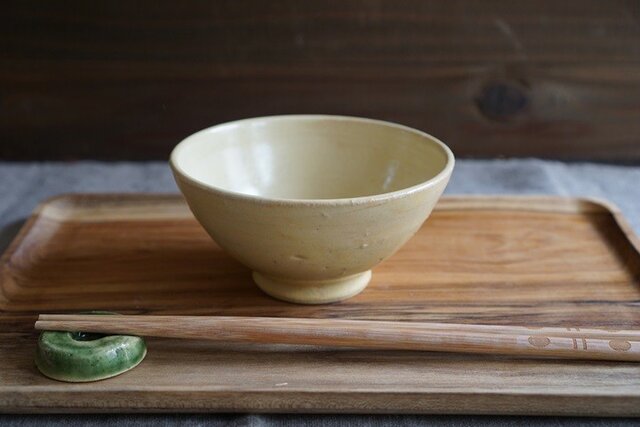たまご釉のご飯茶碗 No.323の画像1枚目