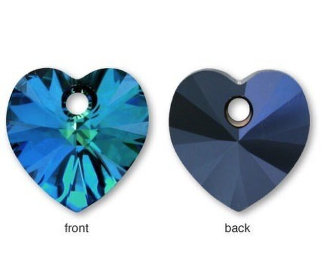 スワロフスキーハートピアス☆バミューダブルー | iichi 日々の暮らし