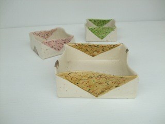 角へにゃ折り紙鉢5寸 Iichi ハンドメイド クラフト作品 手仕事品の通販
