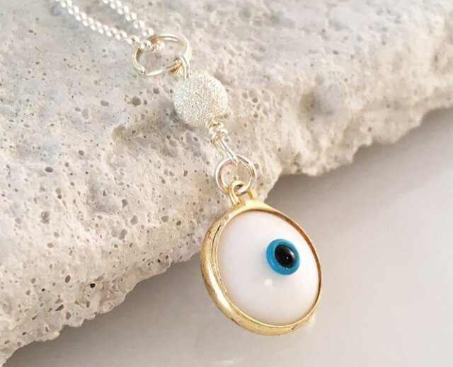 Evil Eye ◇邪眼除け御守り◇SV チェーンペンダント | iichi
