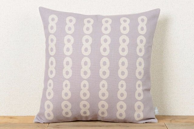 クッションカバー 45×45cm 北欧柄 バイオレット インフィニティ jubileecushioncc110ymの画像1枚目