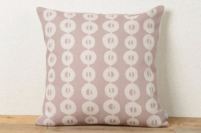 クッションカバー 45×45cm 北欧風 ピンク ホワイト コネクト jubileecushioncc105ymの画像1枚目