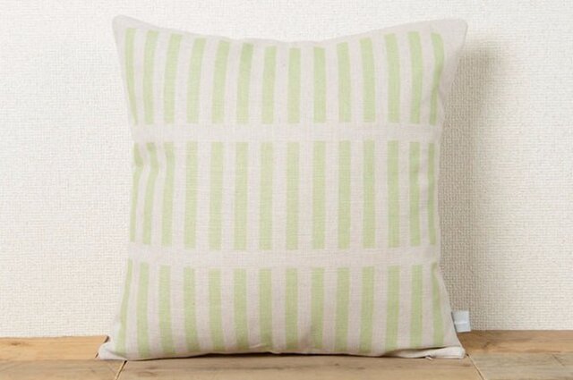 クッションカバー 45×45cm 北欧風 グリーンウインド 天然リネン jubileecushioncc081ymの画像1枚目