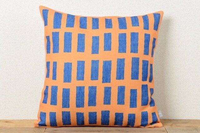 クッションカバー 45×45cm 北欧風 オレンジブルーノースフォレスト jubileecushioncc075ymの画像1枚目