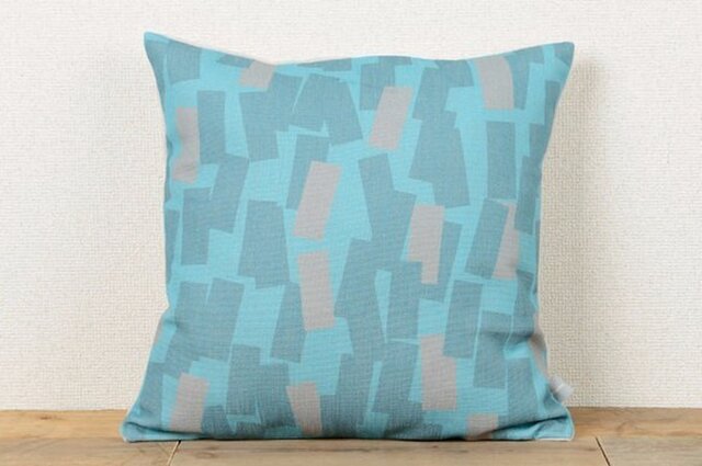 クッションカバー 45×45cm 北欧風 ミント グレーサンドコンフェッティ jubileecushioncc069ymの画像1枚目