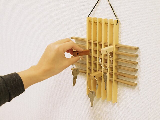格子キーホルダーの画像1枚目