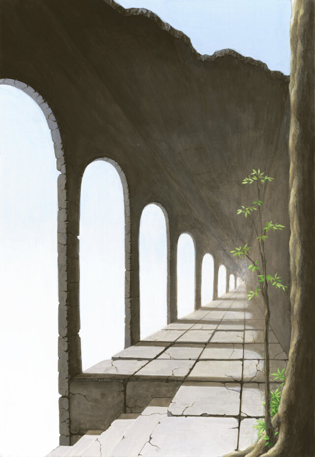 [2L]すぐ飾れるアート「空の回廊」