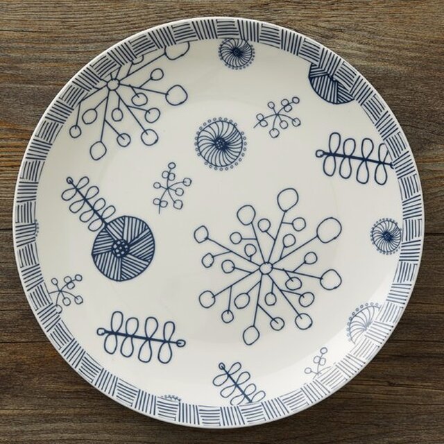 北欧柄 食器 2枚セット jubileeplate03の画像1枚目