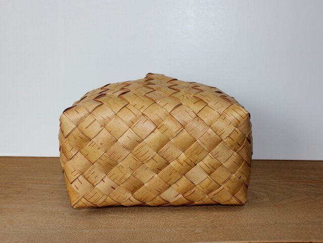 白樺の持ち手付きかご 【再販】 | iichi 日々の暮らしを心地よくする