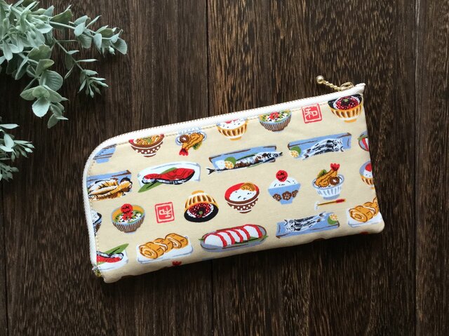 軽くて薄い♪L字長財布 ジャパニーズレストランの画像1枚目