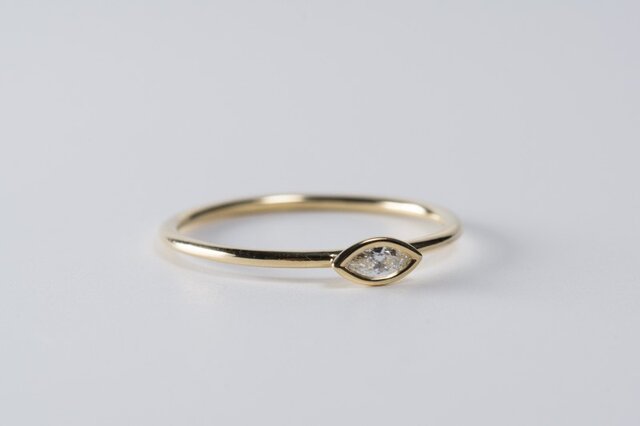 美品❗️計D0.54CT✨k18PGマーキスカットダイヤリング 美品❗️計D0.54CT✨k18PGマーキスカットダイヤリング - メルカリ