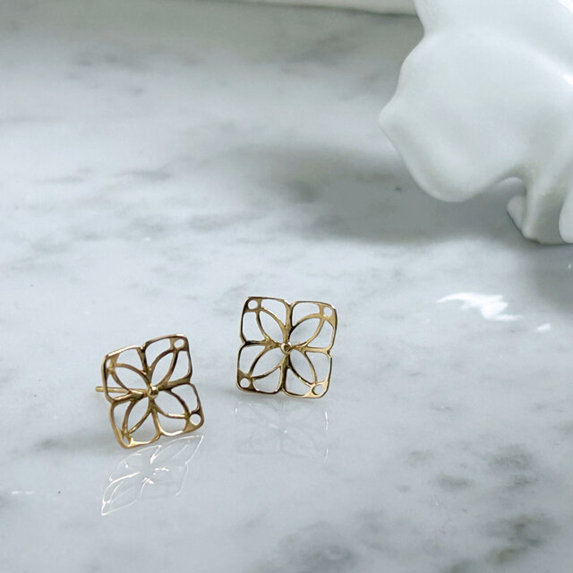 ajisai K18 ピアス 【FP127】