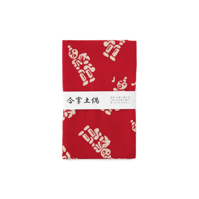 オリジナルてぬぐい 合掌土偶の画像1枚目