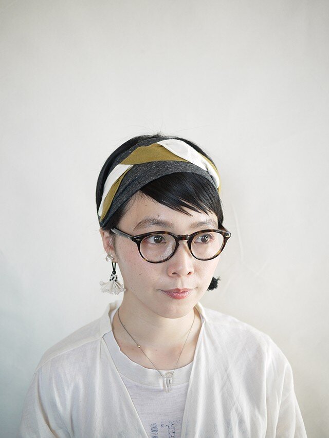 patchwork turban (cotton×linen mix 17ss-a)の画像1枚目