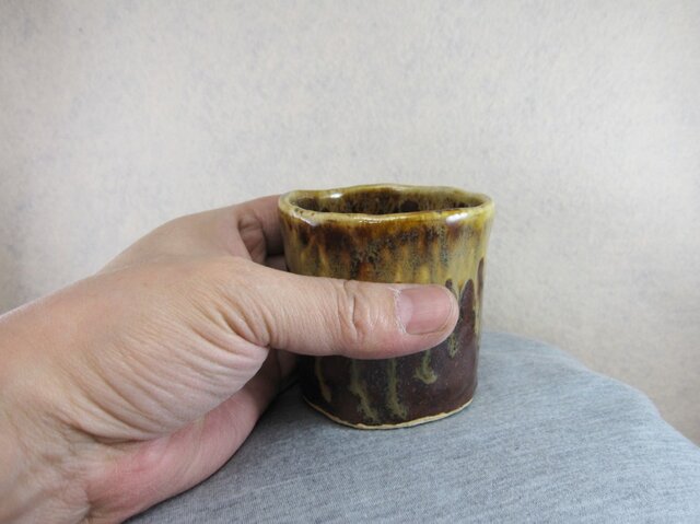 陶器ロックグラス こげ茶＋うす茶 | iichi 日々の暮らしを心地よくする